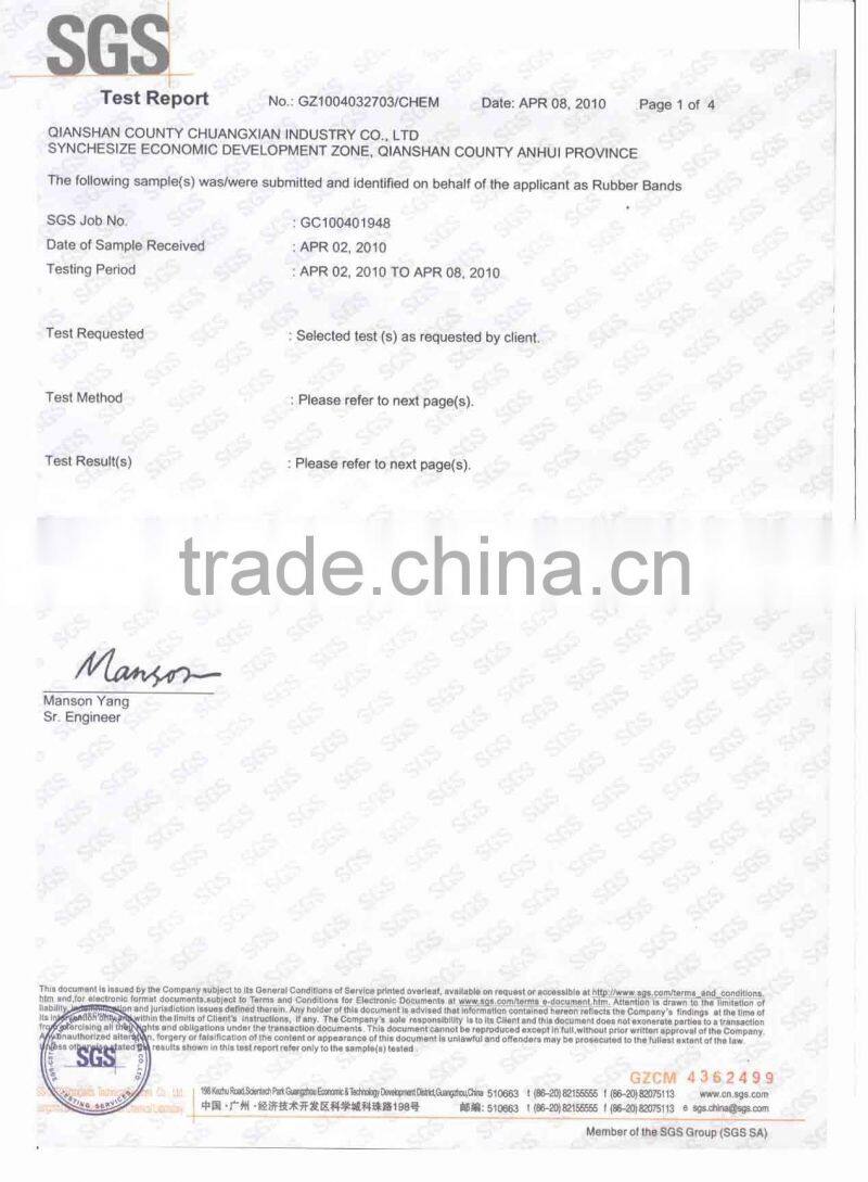 color elastic band(diameter 25mm)