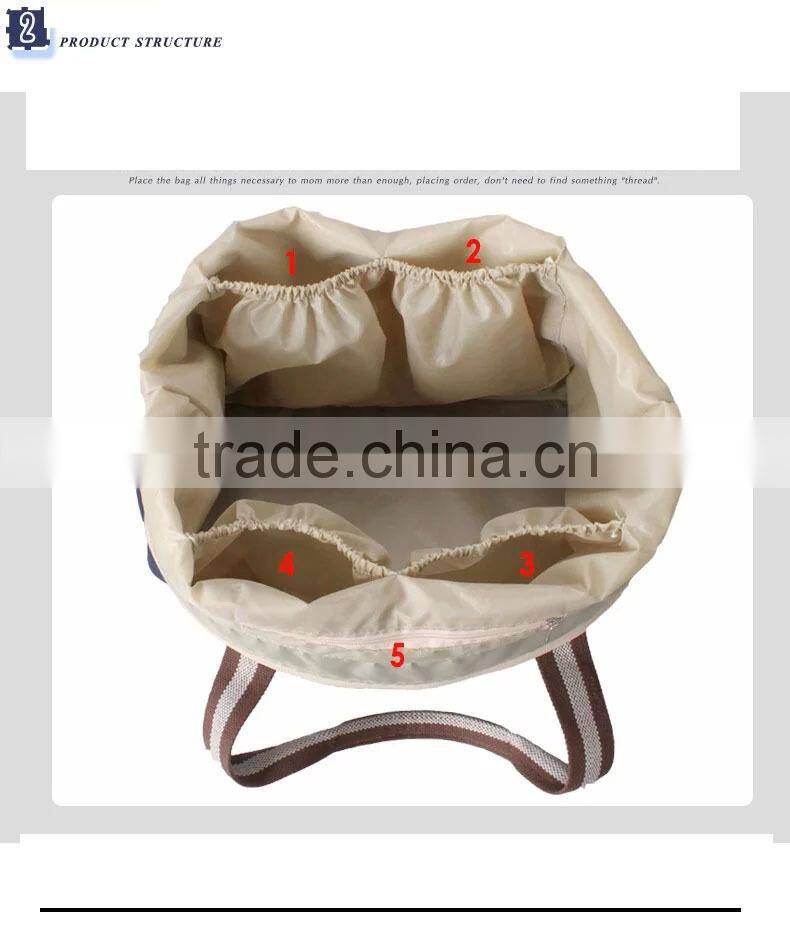 2015 hot sales mummy bag diaper bag