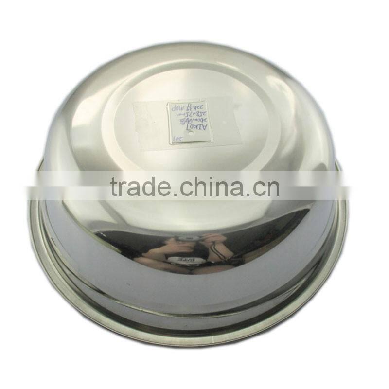 wholesale price round stainless steel soup plate