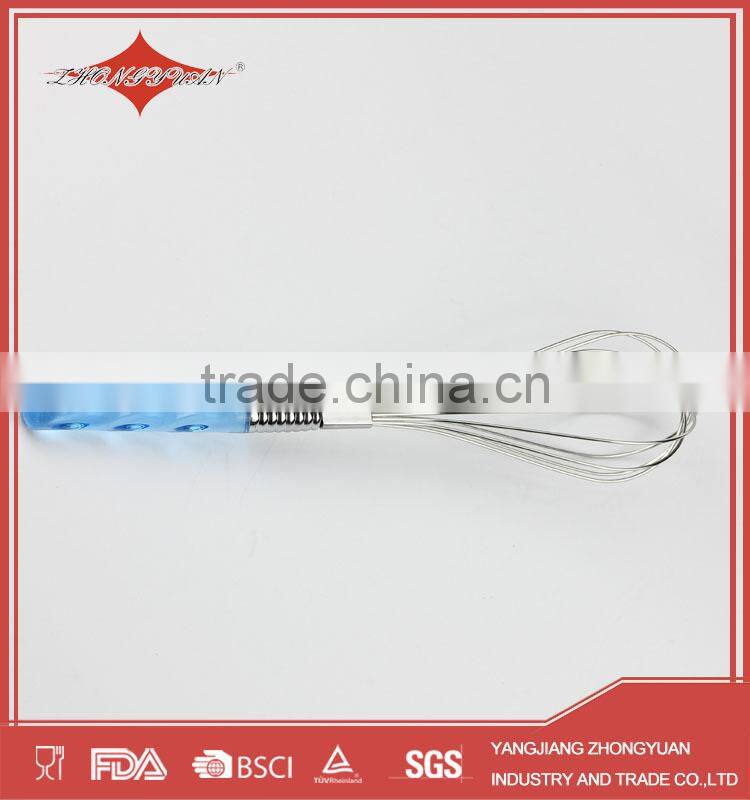 stainless steel kitchen egg whisk with ps handle