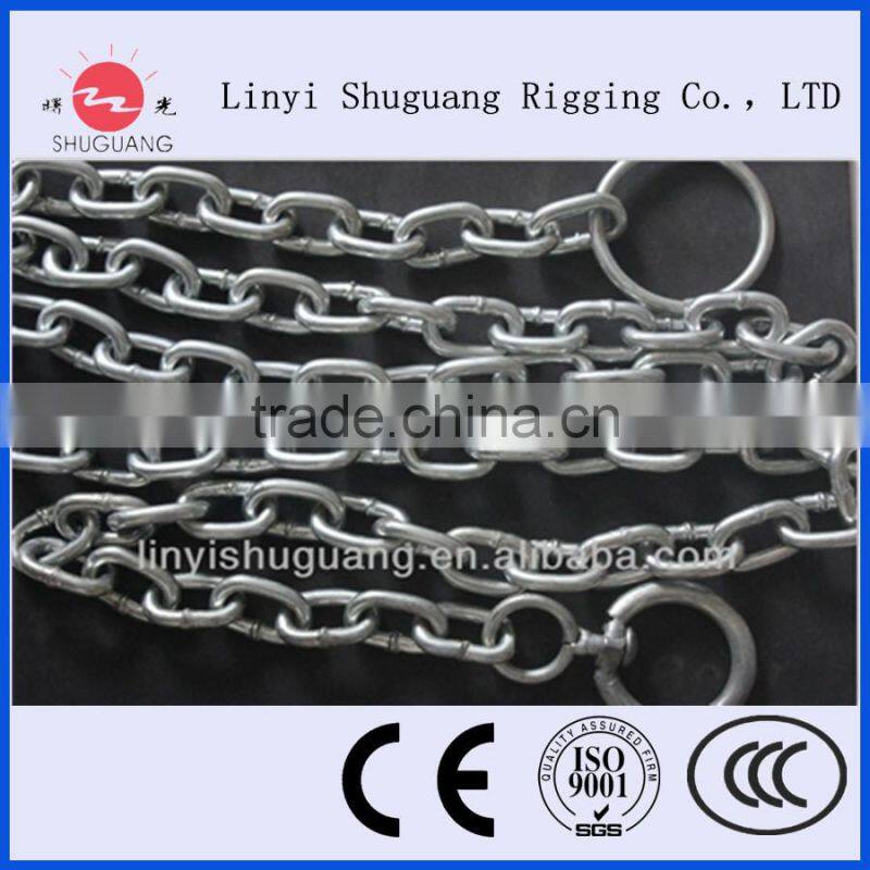 Anti-skid tractor snow chain welded chain