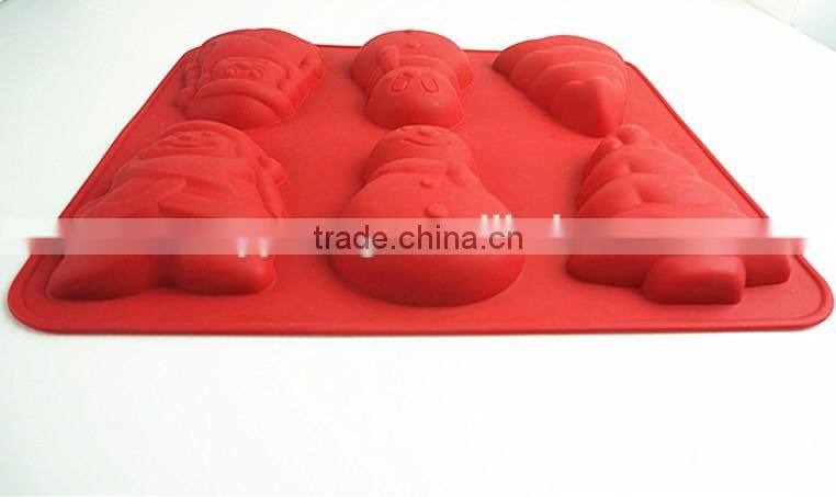 10113Christmas shaped silicone chocolate mould and mold