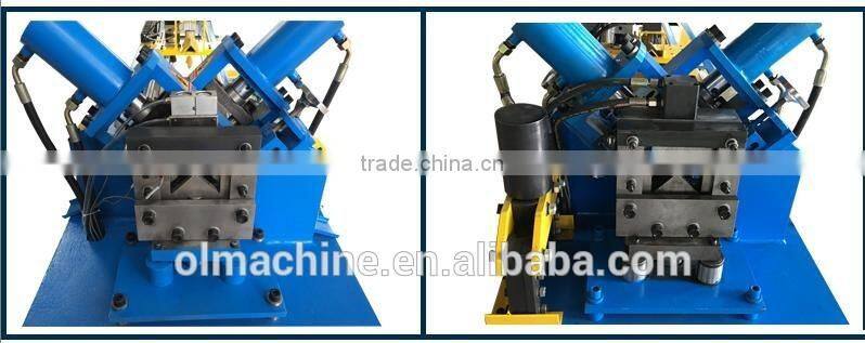 automatic hydraulic punching machine, angle plate punching and cutting machine, angle plate machine line