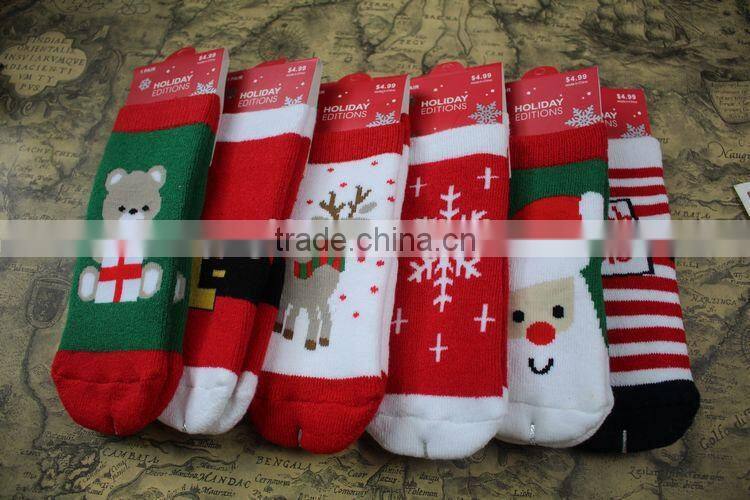 2015 New Fashion Design Christmas Socks Wholesale