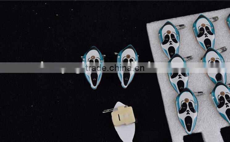 Halloween badge LED flicker badge pumpkin ghost badge