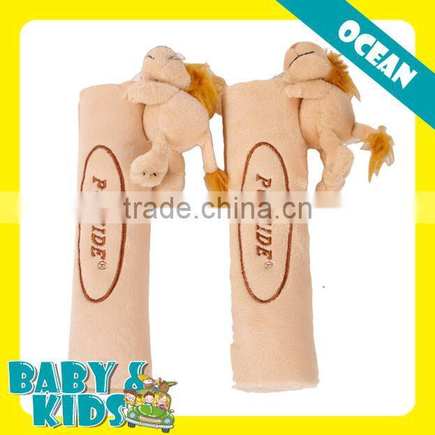 2pcs Set Animal Design Children Kids Car Safety Fasten Seat Belt Shoulder Cover Pad