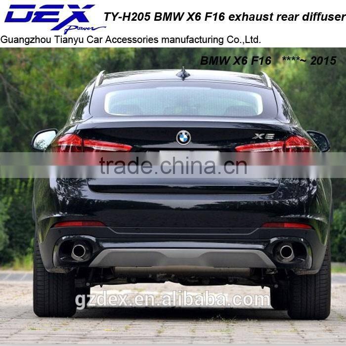 auto spare B~MW X6 F16 exhaust rear diffuser