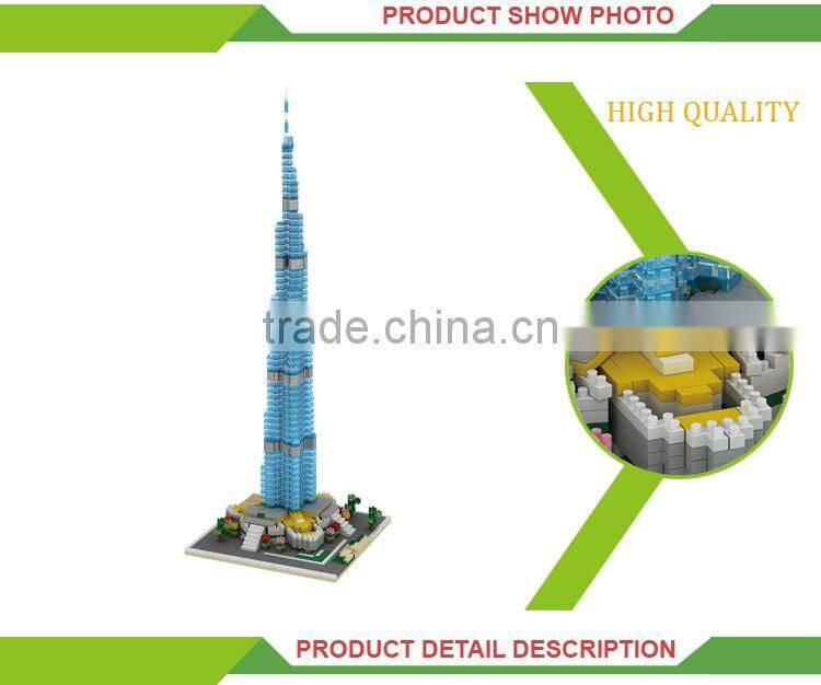 Top selling model blocks toy famous building miniature