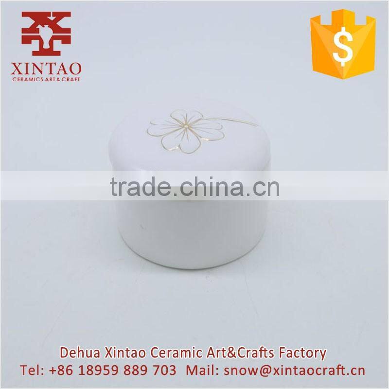 Dehua Ancient Chinese Style Hand-painted Ceramic Jewelry Boxes