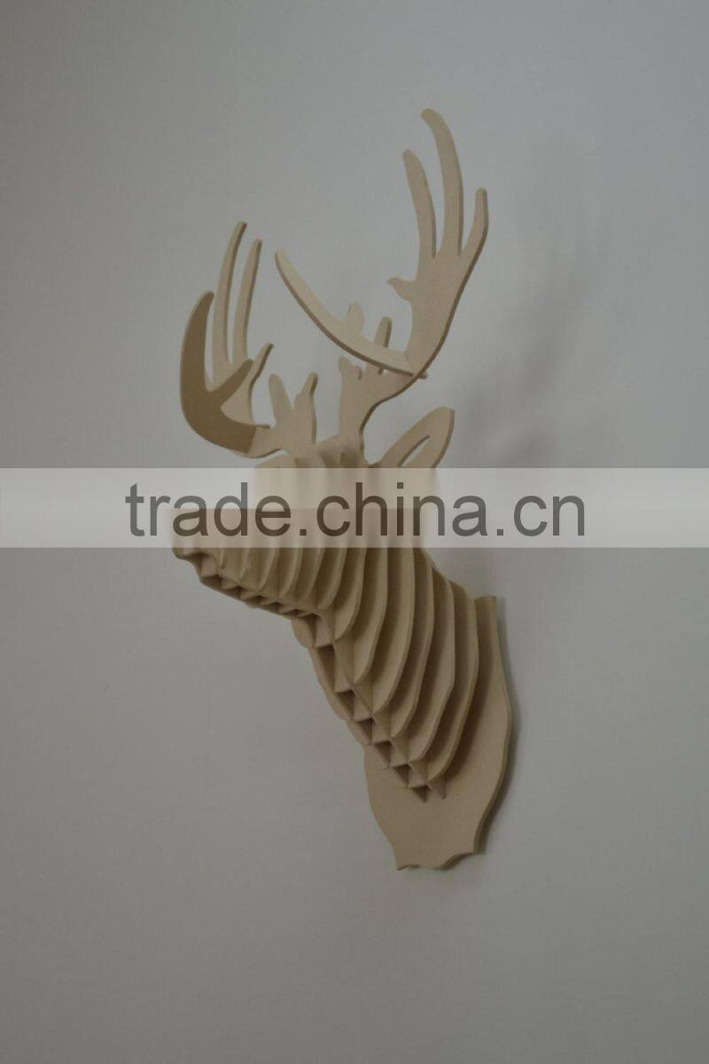 2015 newest top quality wood deer head for Christmas|home decor|festival gift