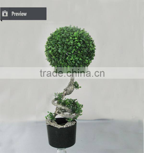 2015 hot sell artificial milan boxwood topiary ball with any size for hall decoration
