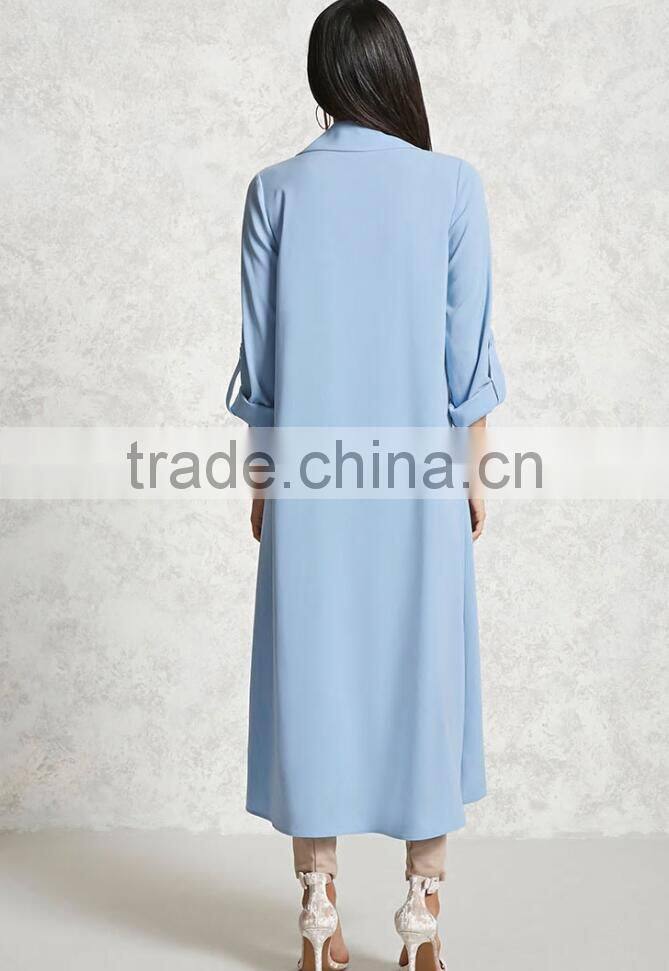 2017 New Items Women Clothes Wholesale OEM Coats And Jackets Midweight Draped Front Cardigan Longline xxxl Jackets