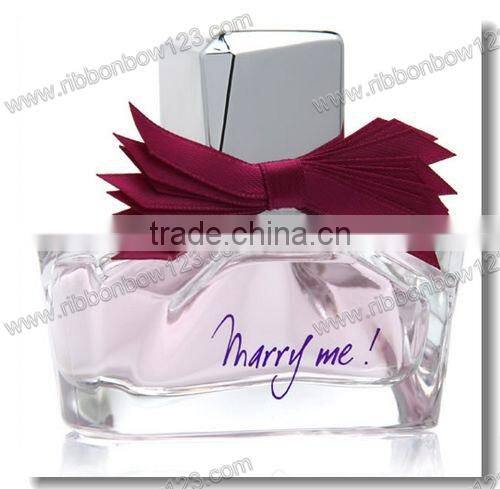 Elastic ribbon bow for perfume