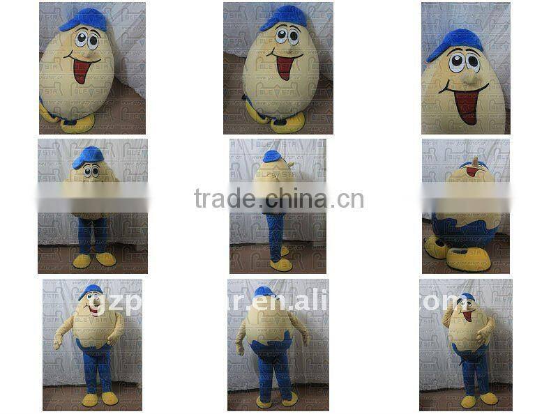 NO.2085 blue hat egg mascot costumes