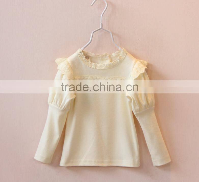 Cheap multi color girls long sleeve T shirt kids custom t-shirts