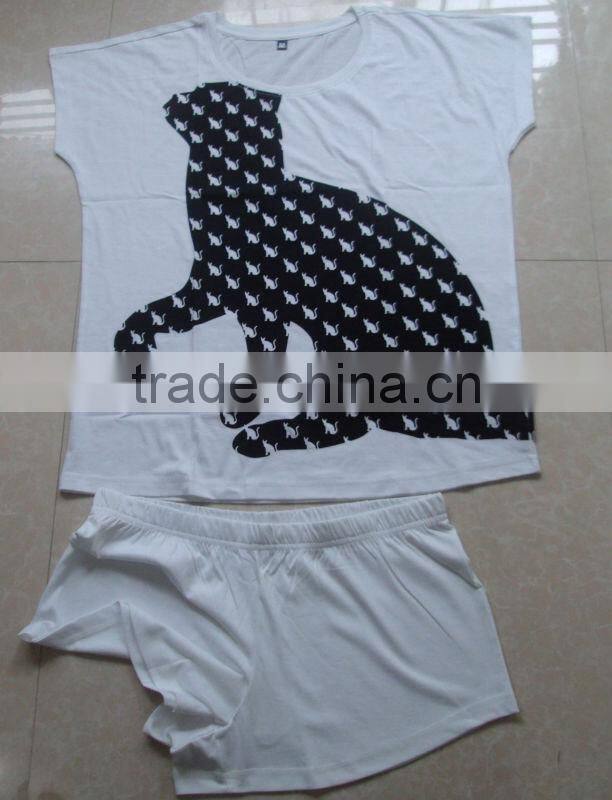 ladies shorts pyjama set, ladies cotton sleepwear, under ware