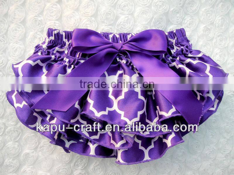 wholesale children stain underwear ruffle panties baby panties bloomer Rand baby clothes with bow