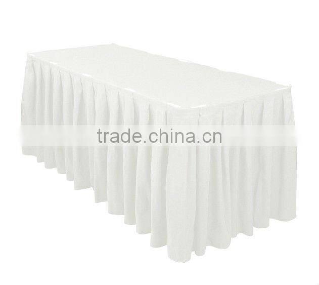 21ft accordion pleat polyester table skirt royal blue