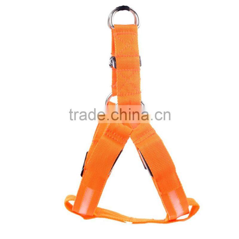 HFR-TL02 The pet luminous dog rope toy harness LED light