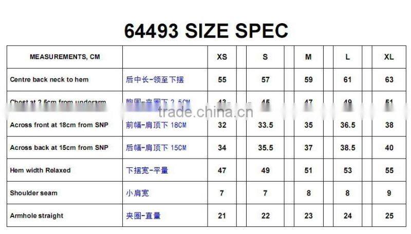 2015 down jacket manufactory OEM ladies down vest(LV64493)