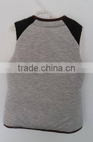 baby boys cute black faux fur inner waistcoat for winter