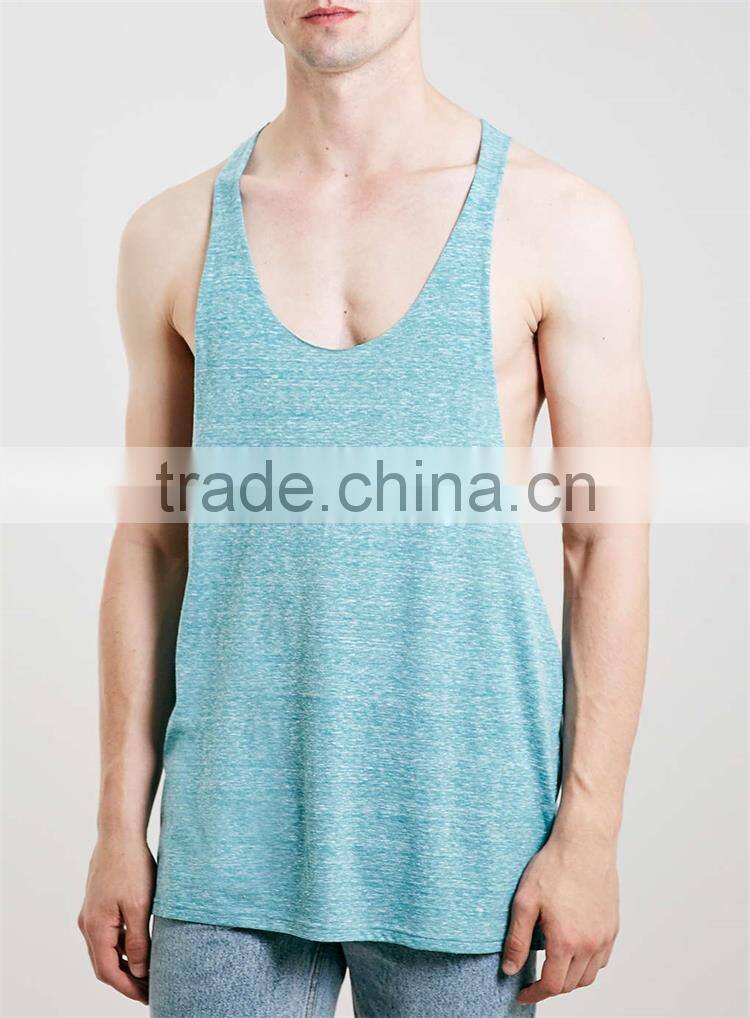 Stringer custom made plain 100% cotton wholesale bodybuilding stringer singlet in bulk