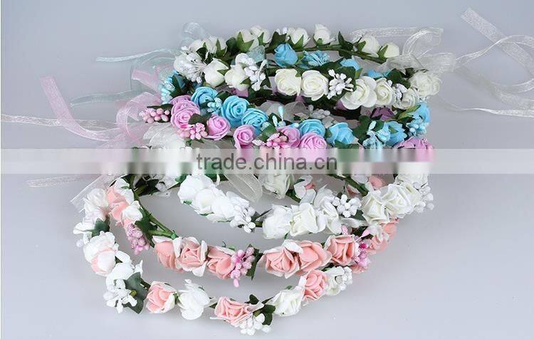 2017 Hot Sale Fashion Baby Girl Lace Flower Hair Band Fancy Hair Accessories