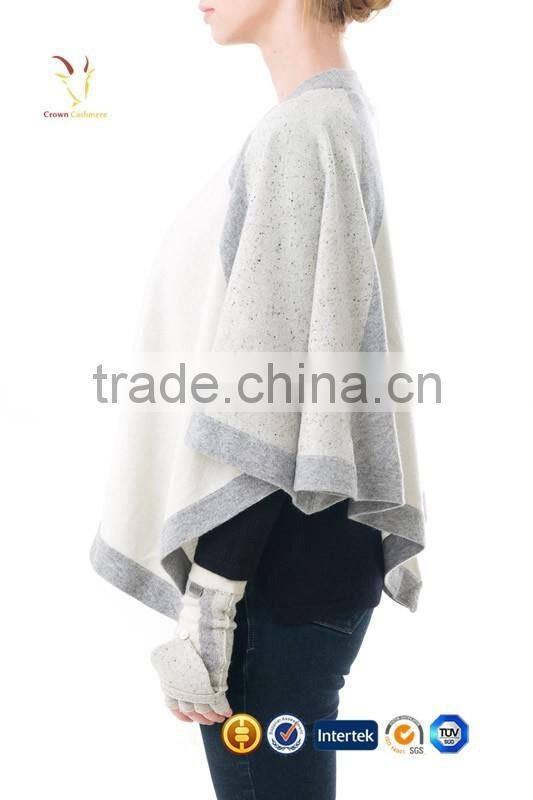 Knitted Excellent Cashmere Wool Poncho