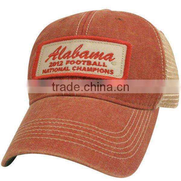Mesh 6 Panel Applique Baseball Make Custom Fitted Hat