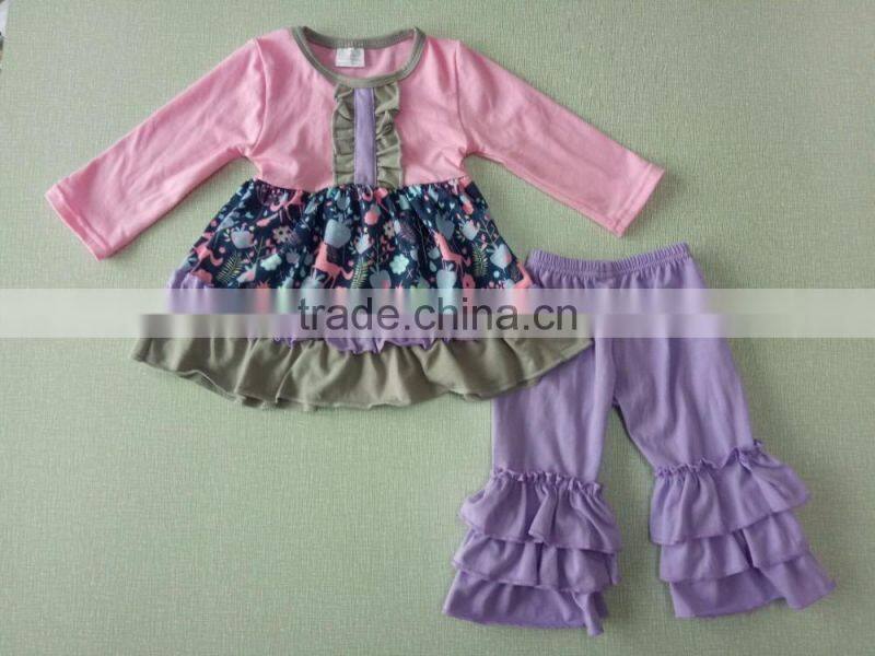 2016 Baby product Winter baby color soft dress kids clothing children wear Tops and pants