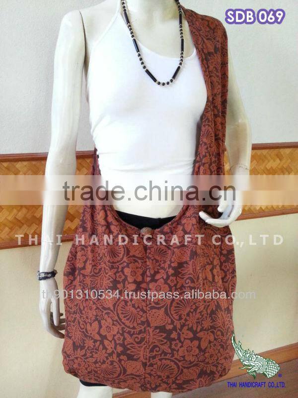 Thai Cotton Shoulder Hippie Boho Hobo Sling Crossbody
