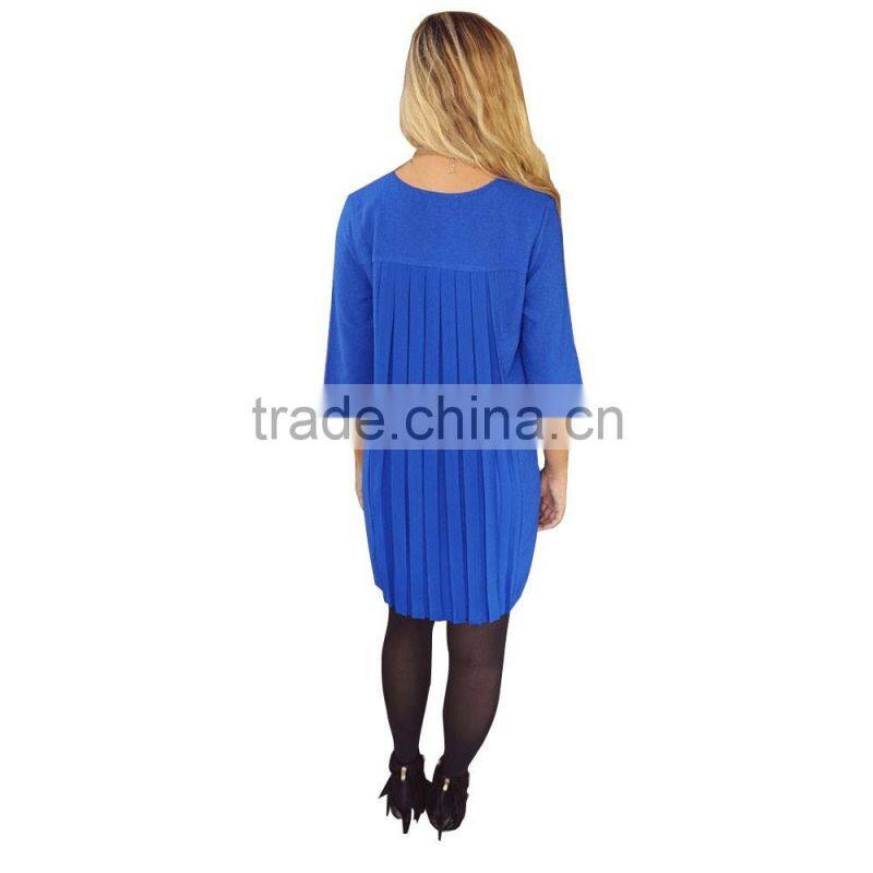 Elegant Summer Women Casual Long Sleeve Dress Fashion Designs For Wholesale 2017