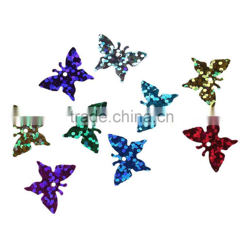 Embellishment Findings At Random Polyvinylchlorid Sequins Christmas Butterfly