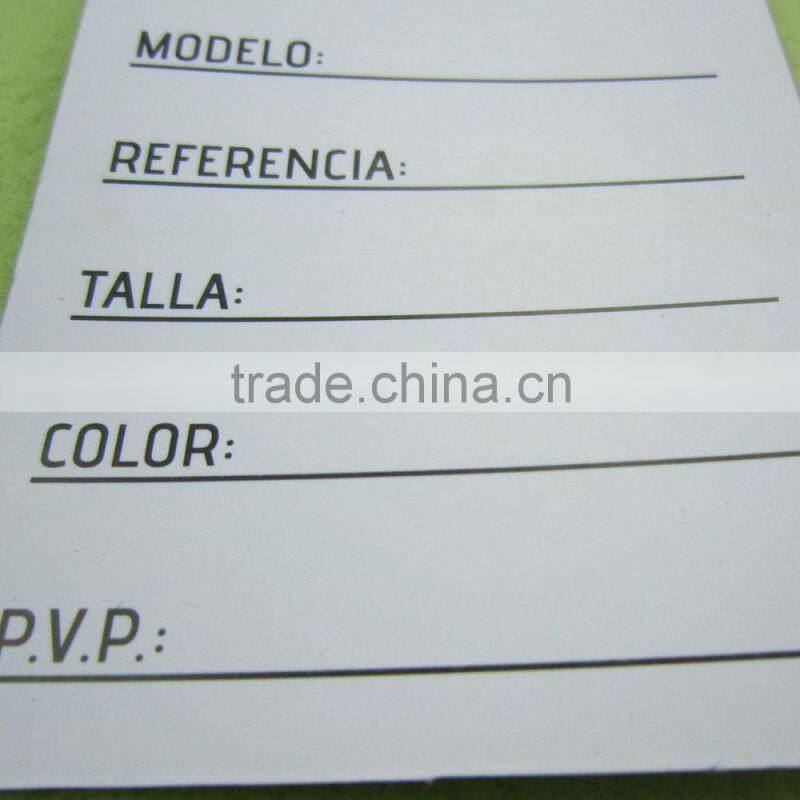 information clothing label