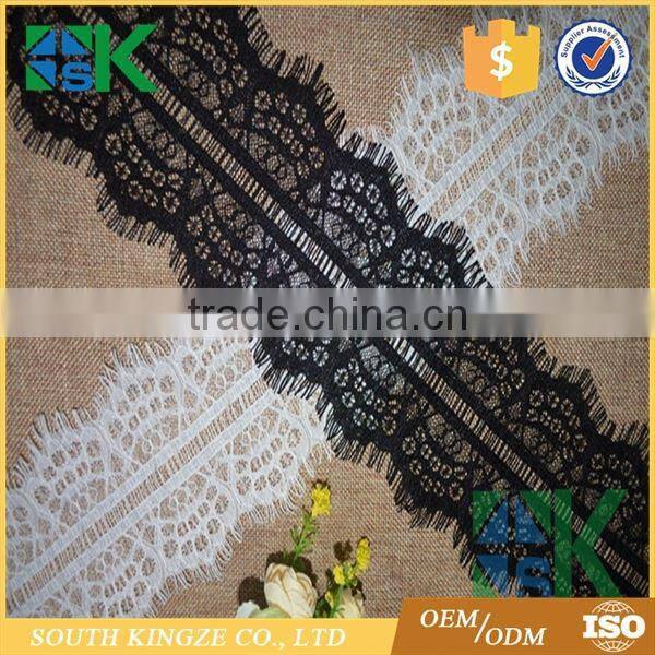 New Eyelashes French lace Accessories Cotton fabric for sexy bra and panty new design