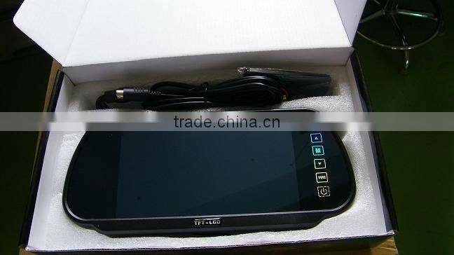 7 inch wide screen rearview mirror monitor. car rearview mirror monitor .car screen mirror monitor