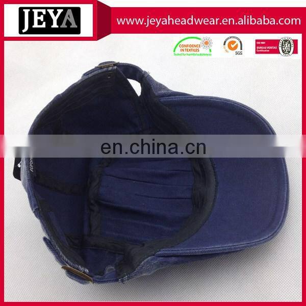 Fashion washed denim cap cotton duckbill hat with no logo