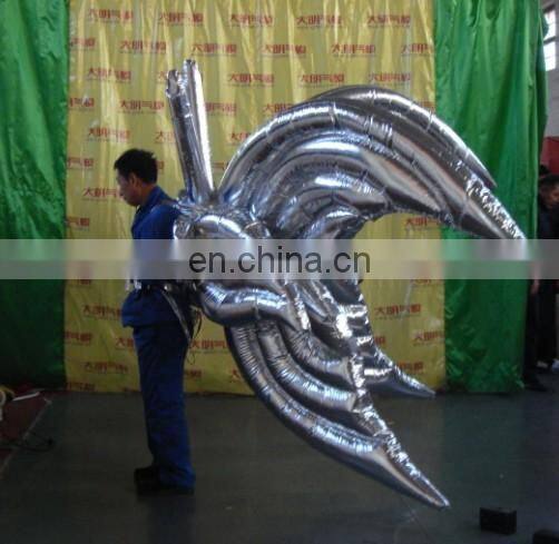 inflatable silver wings