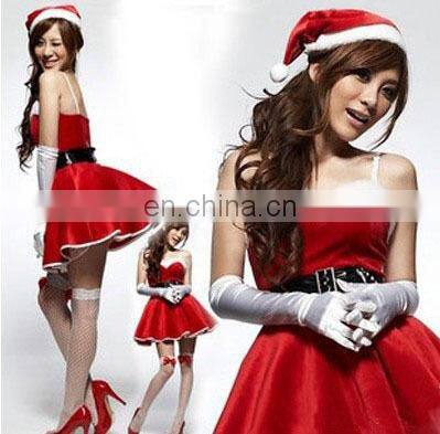 girl women Revealing Keyhole Sexy Clubwear red christmas costume dress