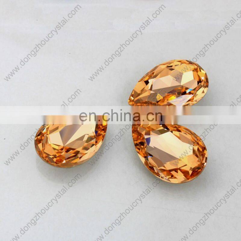 full colors mix sizes color tear drop fancy pointback glass rhinestones