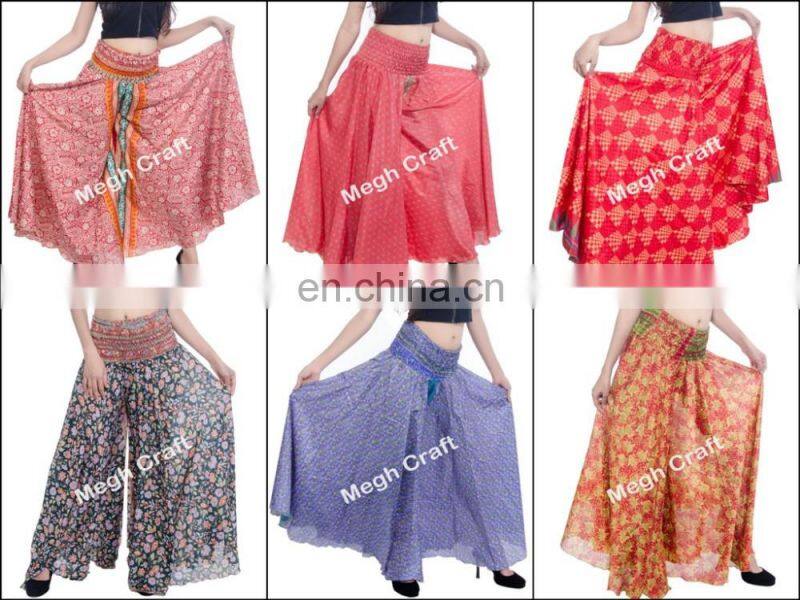 Beach Wear Women Baggy Casual trouser pants- Floral Wide Leg Palazzo Style Thai Pants, Designer silk Rayon Pants,