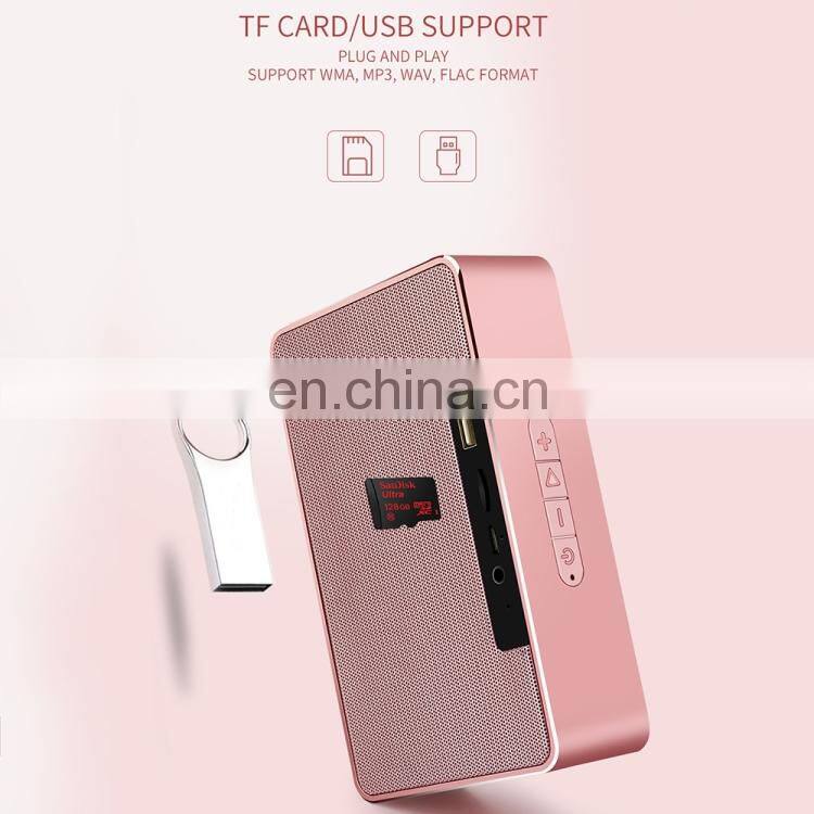 JOYROOM JR-M9 Double Horn Metal Stereo Speaker with Built-in MIC, Support Hands-free Calls & TF Card & AUX