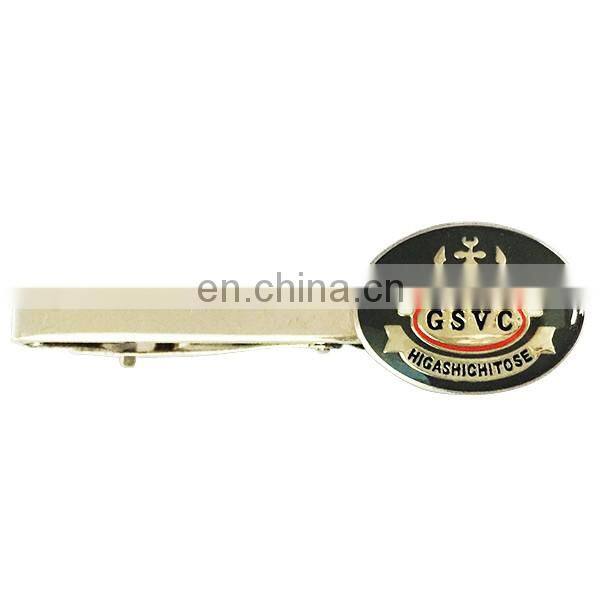 Copper stamped soft enamel tie bar supplier