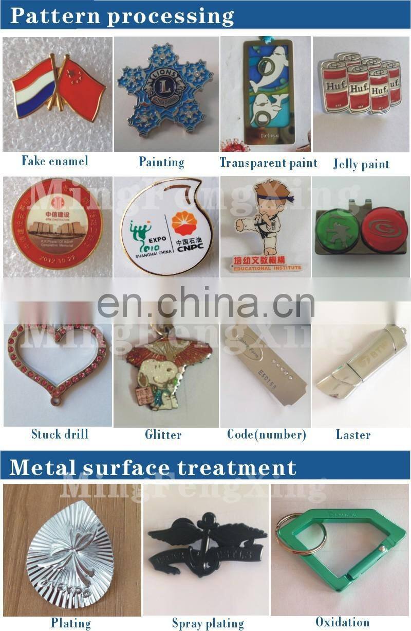 Free sample red plated money clip with spring