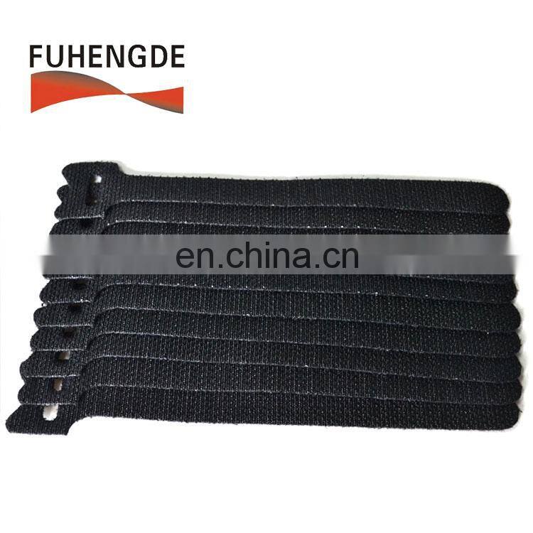 Multi-usage Woven Hook to Woven Loop double side magic cable ties