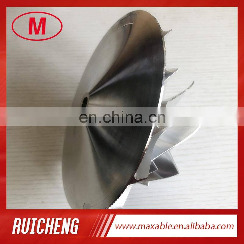HX82 4048020 UPGRADE 97.50/152.04mm 8+8 blades Turbo milling/aluminum 2618 /billet compressor wheel