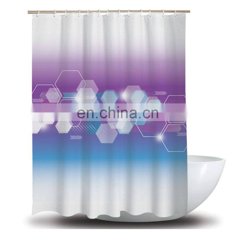 Fashion Design Polyester Waterproof Printing Bathroom Curtain Customize Designer Bath Curtain/Shower Curtain