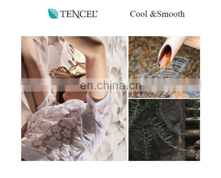 RawHouse design tencel 60s 300TC flower printing 4 pcs bedding set