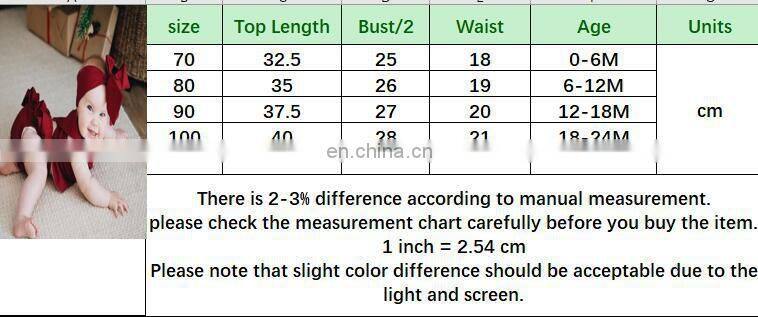 2019 Summer red girls dress & ruffle bloomer pants & headband 3pc set