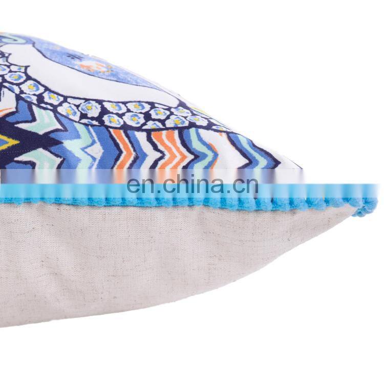 National Garden Nanjing Backrest pompom Decorative Cushions Outdoor Chair Cushion For Sofa